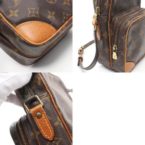 LOUIS VUITTON Amazon Shoulder Bag Coated Canvas Leather Monogram Brown M45236 ⭐ - Picture 11 of 11